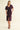 Olivia Twisted Front Flutter Sleeves Lace Midi Dress