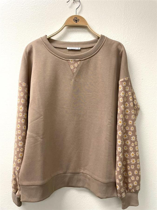 Printed Long Sleeve Pullover