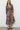 Split Neck Lslv Elsticated Waist Tiered Long Dress