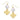 Gold with Freshwater Pearl Earring