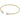 classic gold 3mm bead cuff - pearl