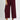 Linen Blend Wide Leg Pants w/ Frayed Hem