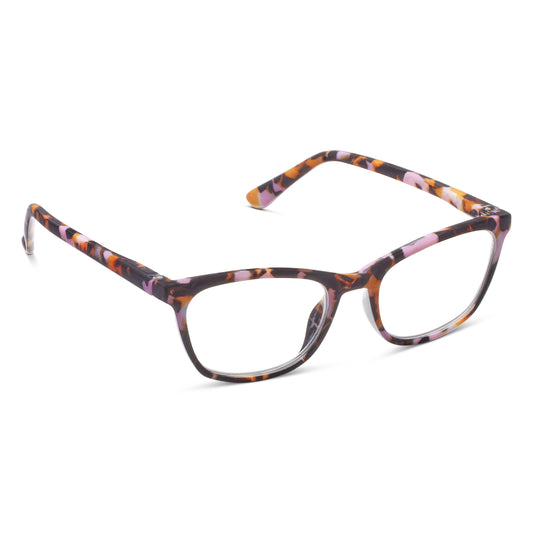 Gloria Printed Glasses - Pink Botanico +1.00