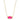 Elisa Short Pendant Necklace Gold Azalea Illusion