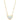 Ari Heart Short Pendant Necklace Dichroic Glass