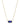 Elisa Short Pendant Necklace Gold Cobalt Cats Eye