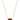 Elisa Short Pendant Necklace Gold Clear Berry