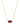 Elisa Short Pendant Necklace Gold Clear Berry