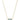 Elisa Short Pendant Necklace Gold Light Blue Illusion