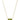 Elisa Short Pendant Necklace Gold Peridot Illusion