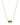 Elisa Short Pendant Necklace Gold Peridot Illusion