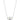 Elisa Short Pendant Necklace Rhodium Dichroic Glass