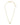 Grayson Crystal Pendant Necklace Gold Metal White Cz