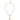 1 Bam Bird Mahjong Tile Pearl Necklace