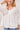 Btn Frt Tiered A-Line Blouse W/ Smocking & Raw Edge