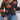 Halloween color-blocking pumpkins cut up sweater