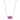 Elisa Short Pendant Necklace Rhodium Azalea Illusion