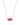 Elisa Short Pendant Necklace Rhodium Azalea Illusion