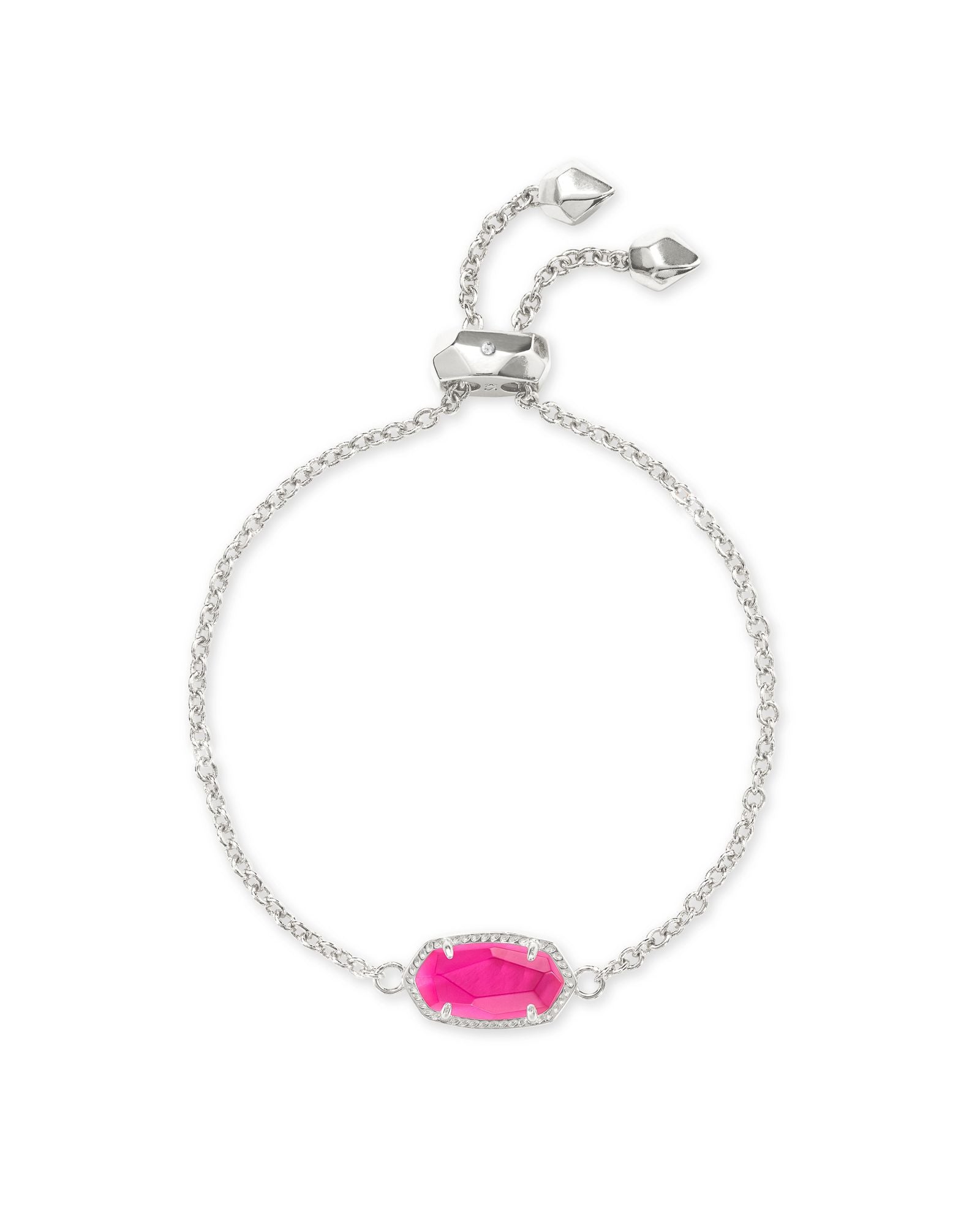 Elaina Delicate Chain Bracelet Rhodium Azalea Illusion