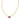 Cailin Crystal Pendant Necklace Gold Purple Crystal