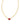 Cailin Crystal Pendant Necklace Gold Burgundy Crystal