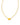 Cailin Crystal Pendant Necklace Gold Golden Yellow Crystal