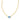 Cailin Crystal Pendant Necklace Gold Blue Violet Crystal