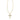 Cross Crystal Pendant Necklace Gold White Crystal