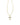 Cross Crystal Pendant Necklace Gold White Crystal