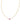 Mini Elisa Satellite Short Pendant Necklace Gold Fuchsia Magnesite