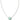 BRYNNE SHELL SHORT PENDANT NECKLACE SILVER SEA GREEN CHRYSOCOLLA