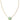 BRYNNE SHELL SHORT PENDANT NECKLACE GOLD SEA GREEN CHRYSOCOLLA