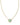 BRYNNE SHELL SHORT PENDANT NECKLACE GOLD SEA GREEN CHRYSOCOLLA
