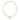 classic gold 2mm bead bracelet - be you. small gold word disc