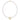 classic pearl 3mm bracelet - love gold charm