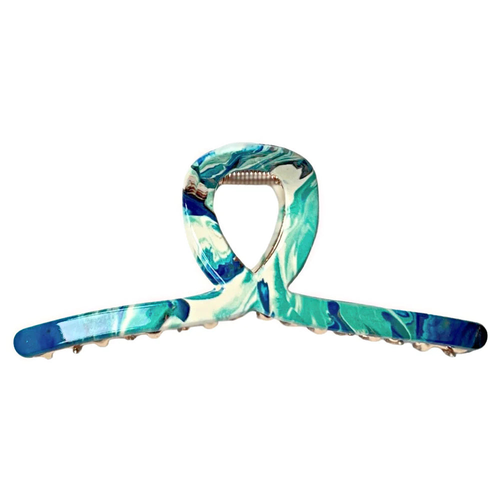 Looped Claw Clip - Teal