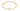 Signature Cross 3mm Gold Bracelet - Gold
