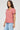 V Neck Slub Raw Edge Details Garment Dyed