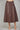 Faux Leather Button Front A-Line Midi Skirt