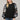 CONTRAST SEQUIN EMBELLISHED MESH SLV CREW NECK SWEATER