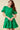 Womens Bow Back Puff Sleeve Poplin Dress