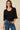 Cable Knit Textured Balloon Sleeve Knit Top Black Pack