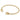 classic gold 3mm bead cuff - gold