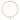 classic gold 3mm bracelet - signature cross small gold charm