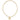 classic gold 3mm bracelet - blessed gold disc