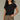 Extended Shoulder, Round Neck, Sweater Top W/ Pointelle Stitch Details