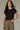 Extended Shoulder, Round Neck, Sweater Top W/ Pointelle Stitch Details