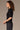 Pleated Elbow Sleeve Round Neck Banded Hem Sweater Top With Scallop Edge Detail