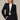 Long Sleeve Puff Shoulder Single Button Blazer