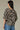Dolman Bubble Sleeve, Split Neck, Printed Woven Top
